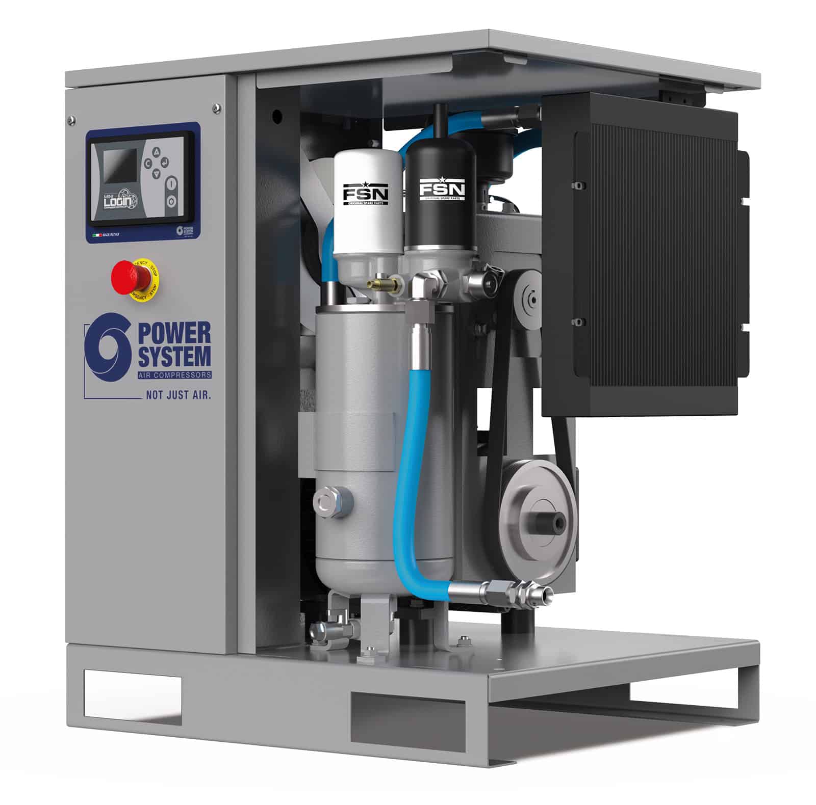 DARWIN-E 5.5-10-270 Screw compressor with belt transmission, complete with tank. altre applicazioni