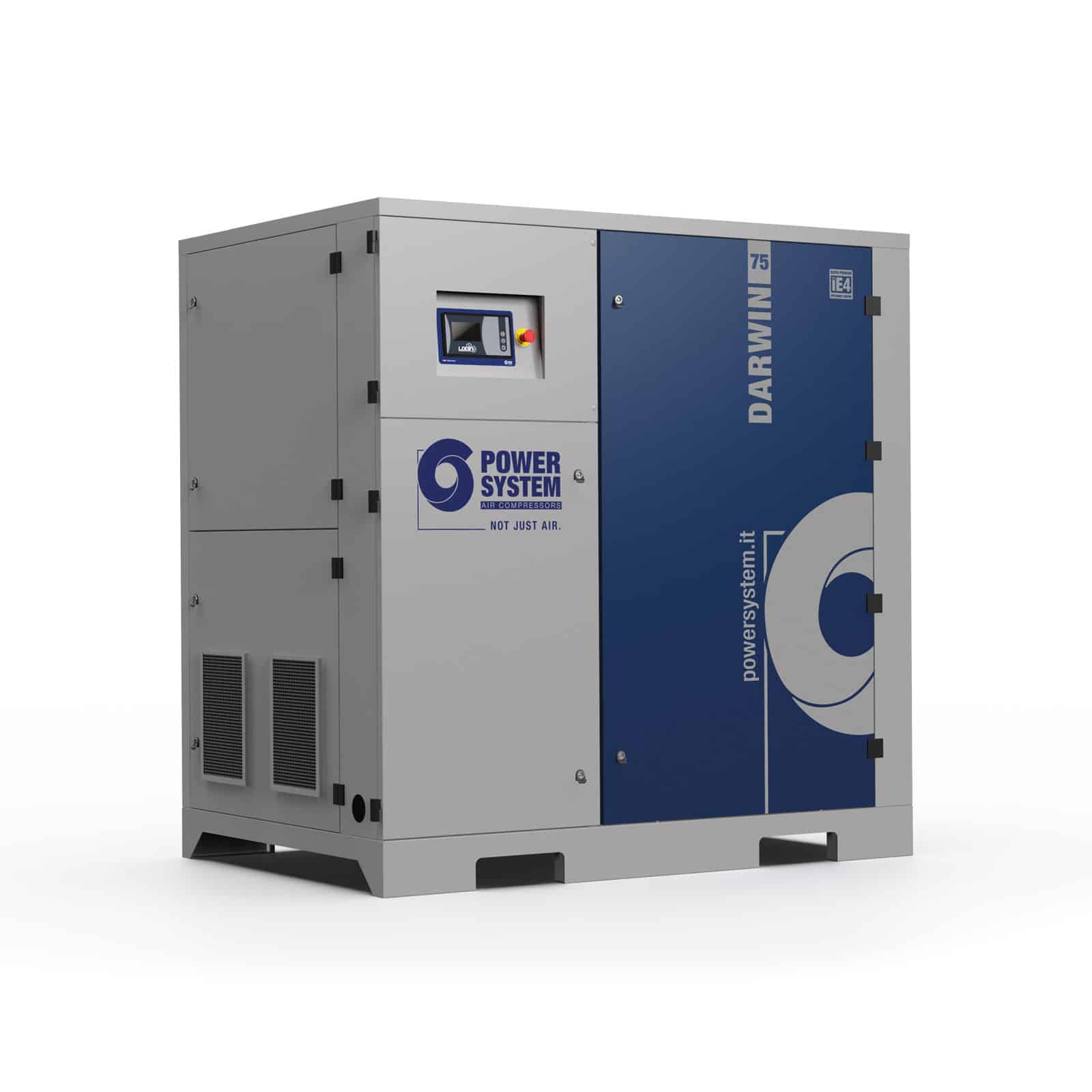 DARWIN-E 75-13 Compressore a vite con trasmissione a cinghia.