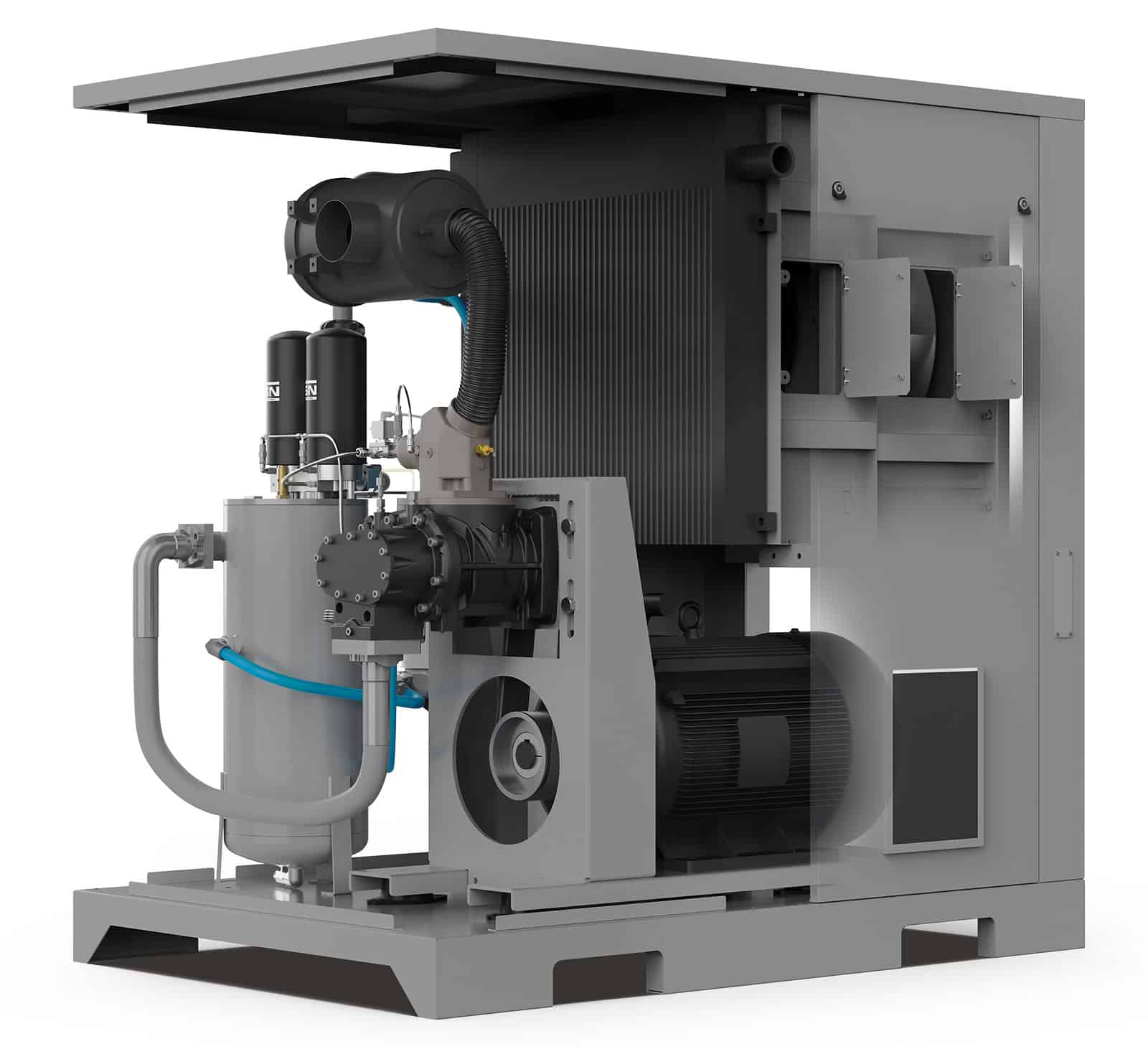DARWIN-E 56-10 Screw compressor with belt transmission. altre applicazioni