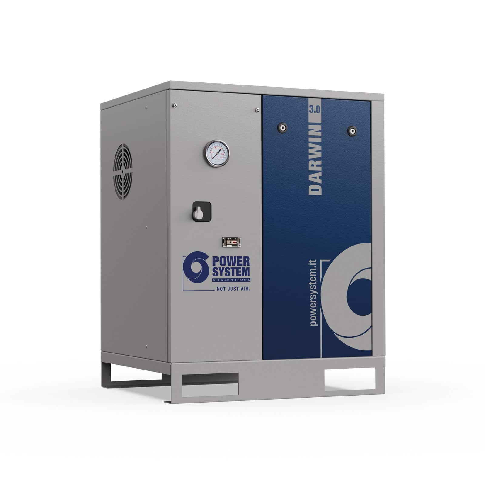 DARWIN-E SE 3.0-10 Compressore a vite con trasmissione a cinghia, compatto e silenzioso.
