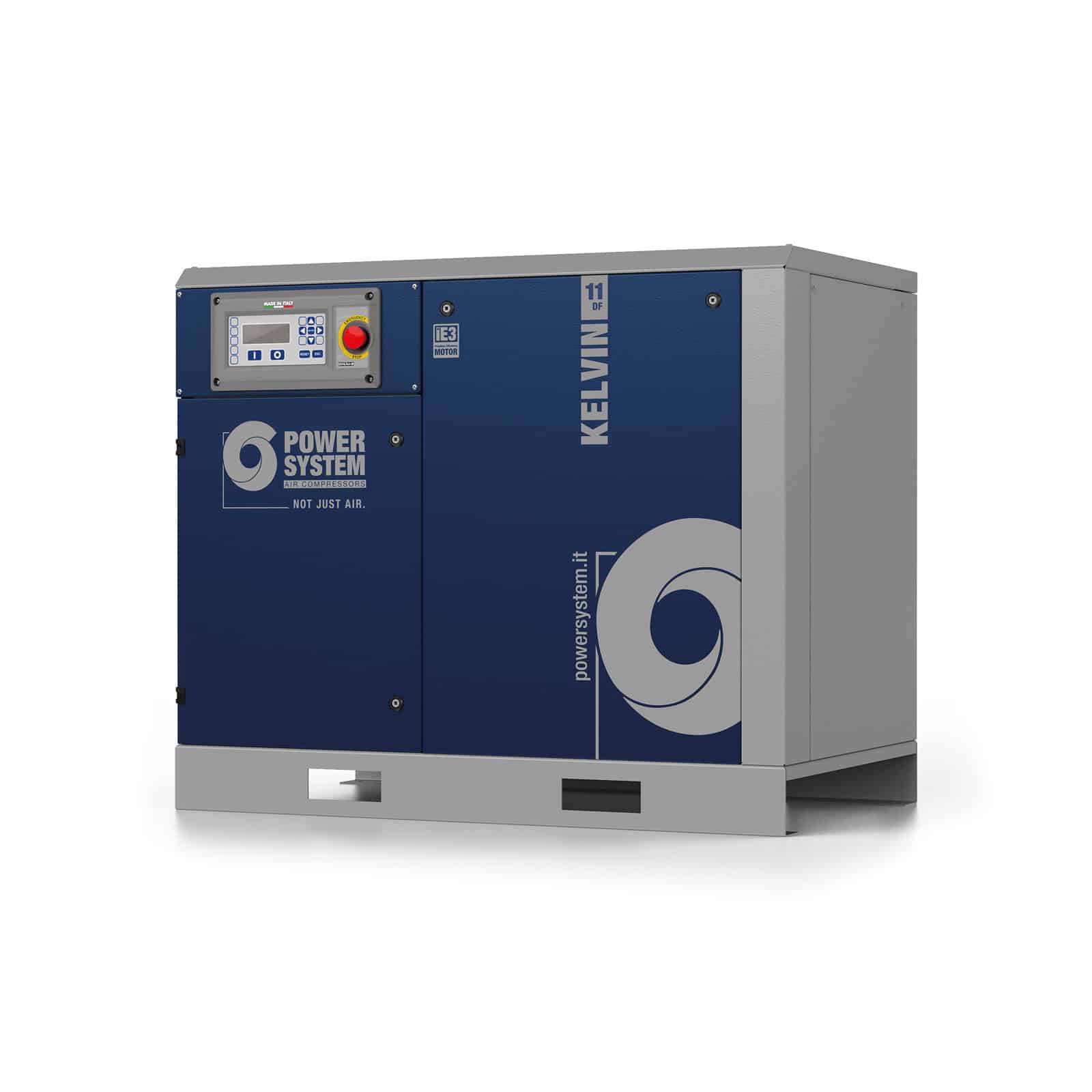KELVIN 11-10 DF Compressore a vite con trasmissione a cinghia.