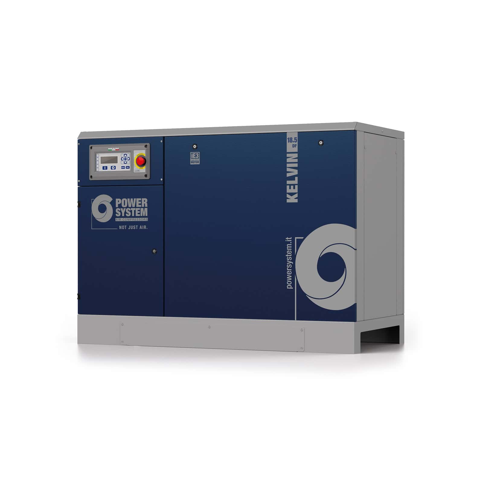 KELVIN 18.5-08 DF Compressore a vite con trasmissione a cinghia.