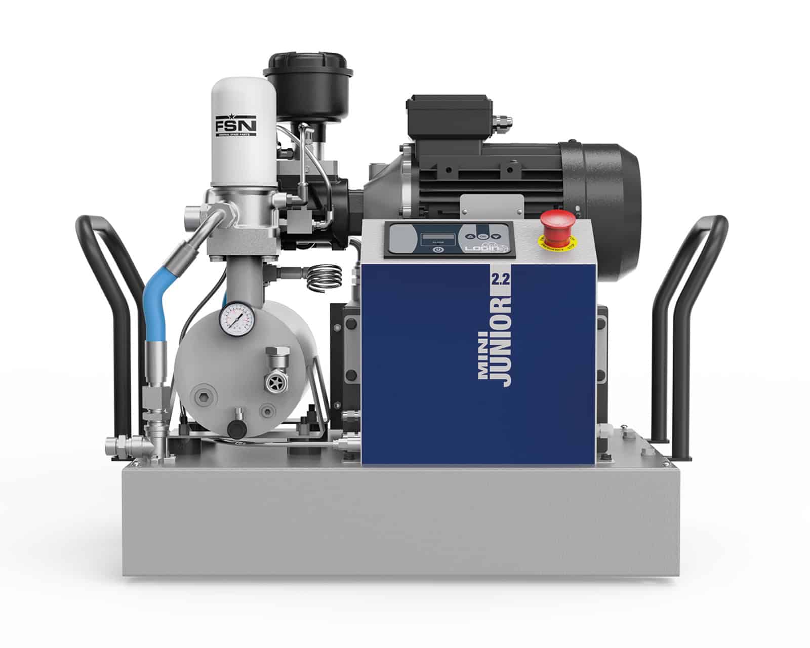 MiniJUNIOR-E 2.2-10-90 The smallest and most compact direct drive transmission screw compressor, complete with tank. altre applicazioni