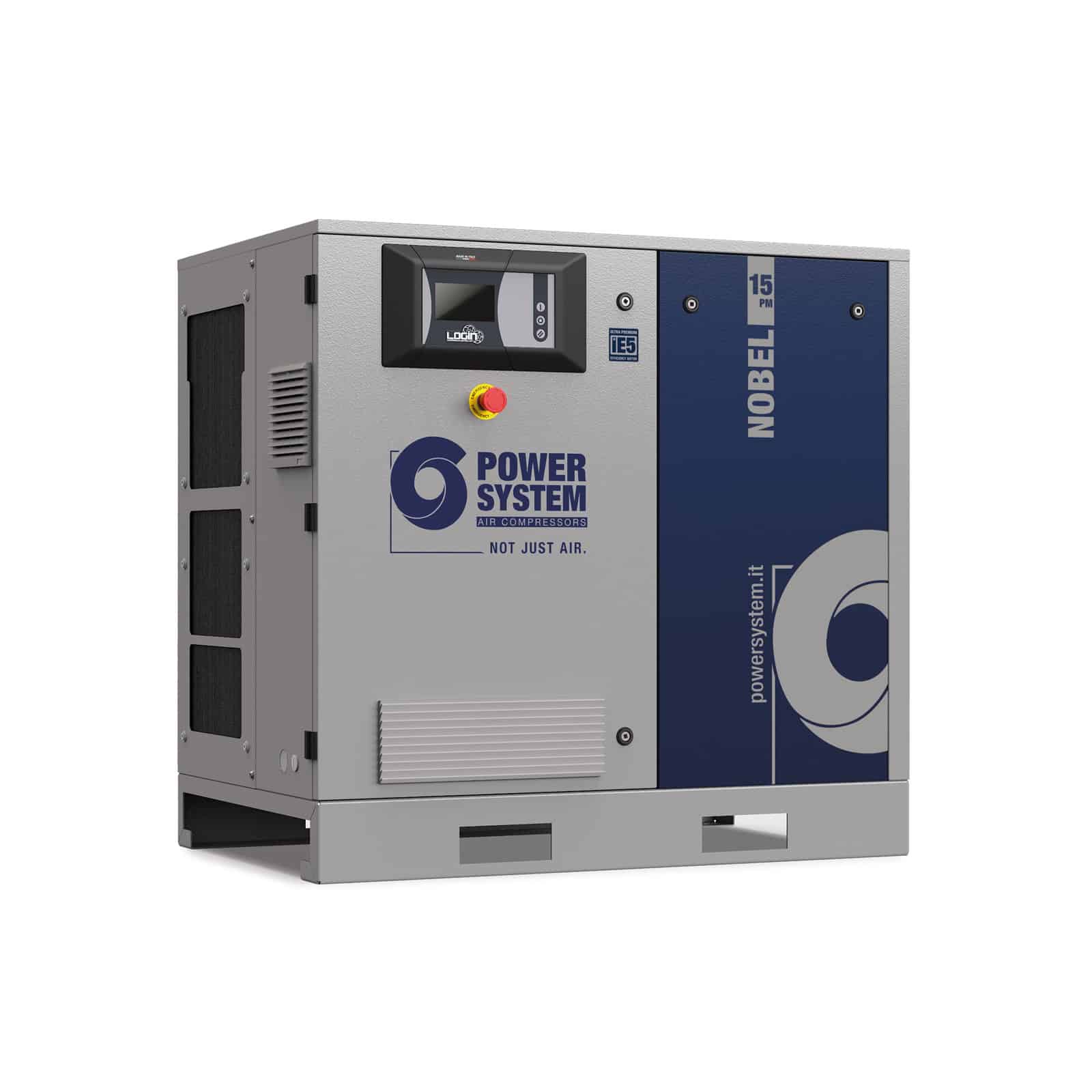 NOBEL-E 15-08 PM Compressore a vite con trasmissione diretta e motore a magneti permanenti con inverter.