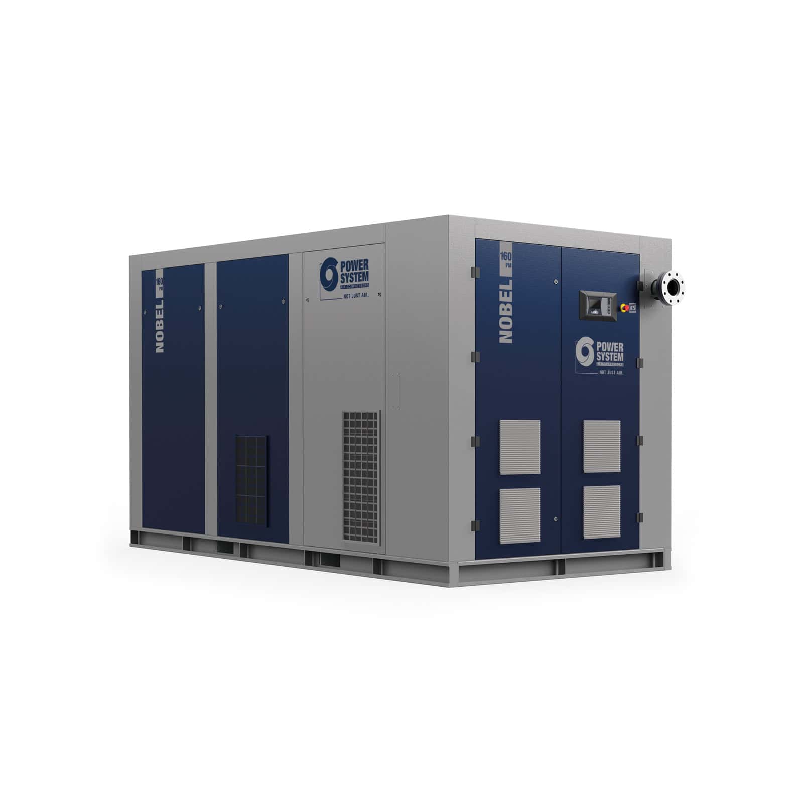 NOBEL-E 160-10 PM Compressore a vite con trasmissione diretta e motore a magneti permanenti con inverter.