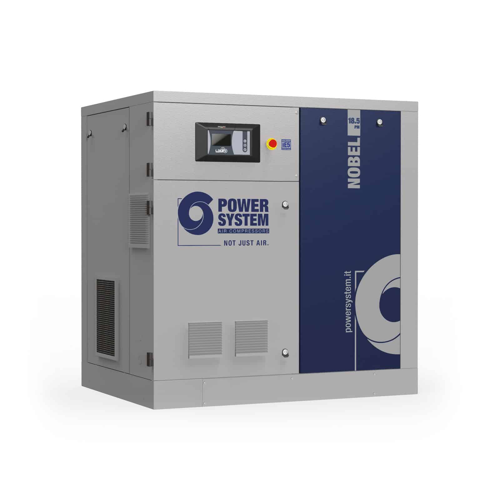 NOBEL-E 18.5-10 PM Compressore a vite con trasmissione diretta e motore a magneti permanenti con inverter.