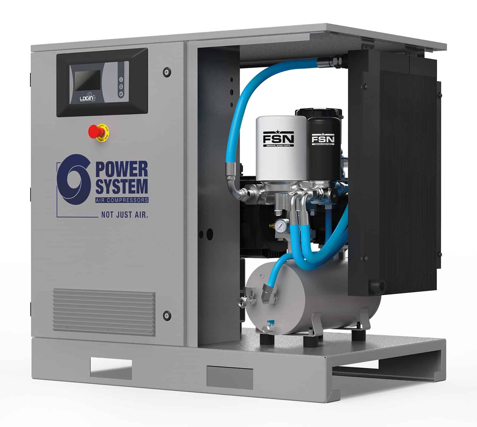 NOBEL-E 15-08 PM Compressore a vite con trasmissione diretta e motore a magneti permanenti con inverter. altre applicazioni