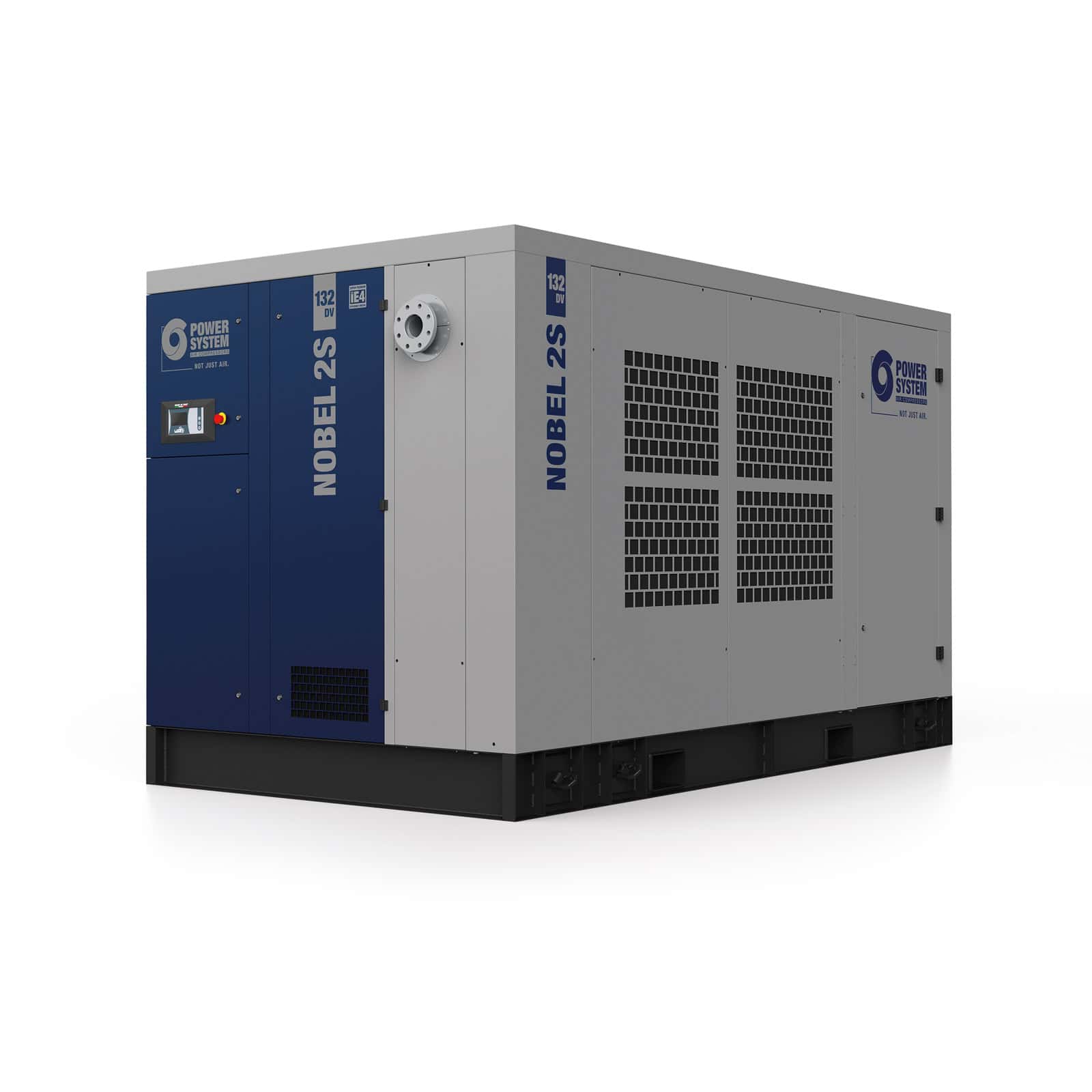 NOBEL 2S 132-07 DV Highly efficient, two-stage screw compressor, with direct drive transmission and inverter.