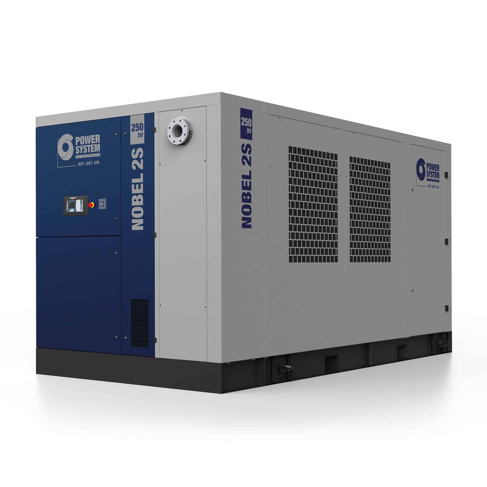 NOBEL 2S 250-07 DV Highly efficient, two-stage screw compressor, with direct drive transmission and inverter.