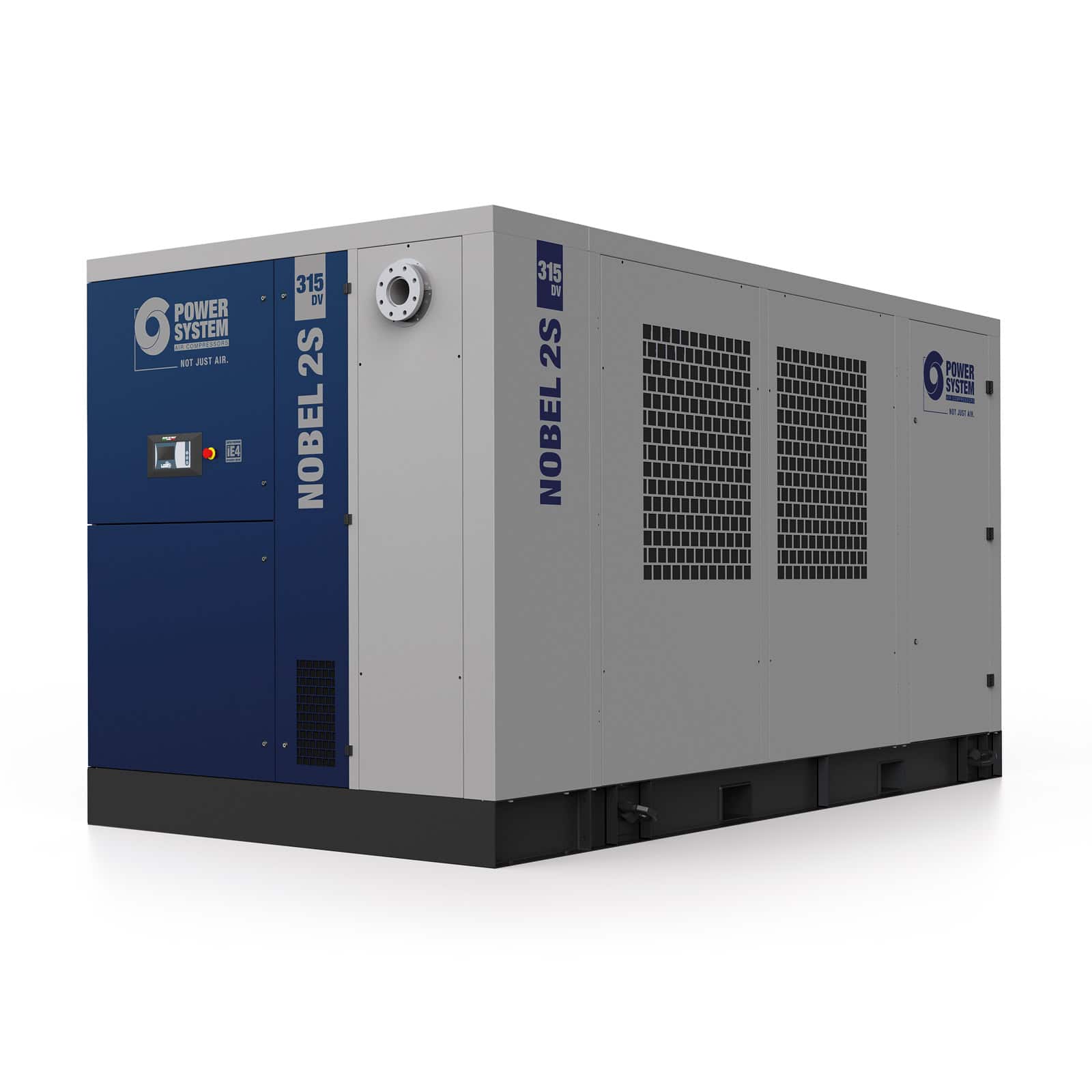 NOBEL 2S 315-07 DV Highly efficient, two-stage screw compressor, with direct drive transmission and inverter.