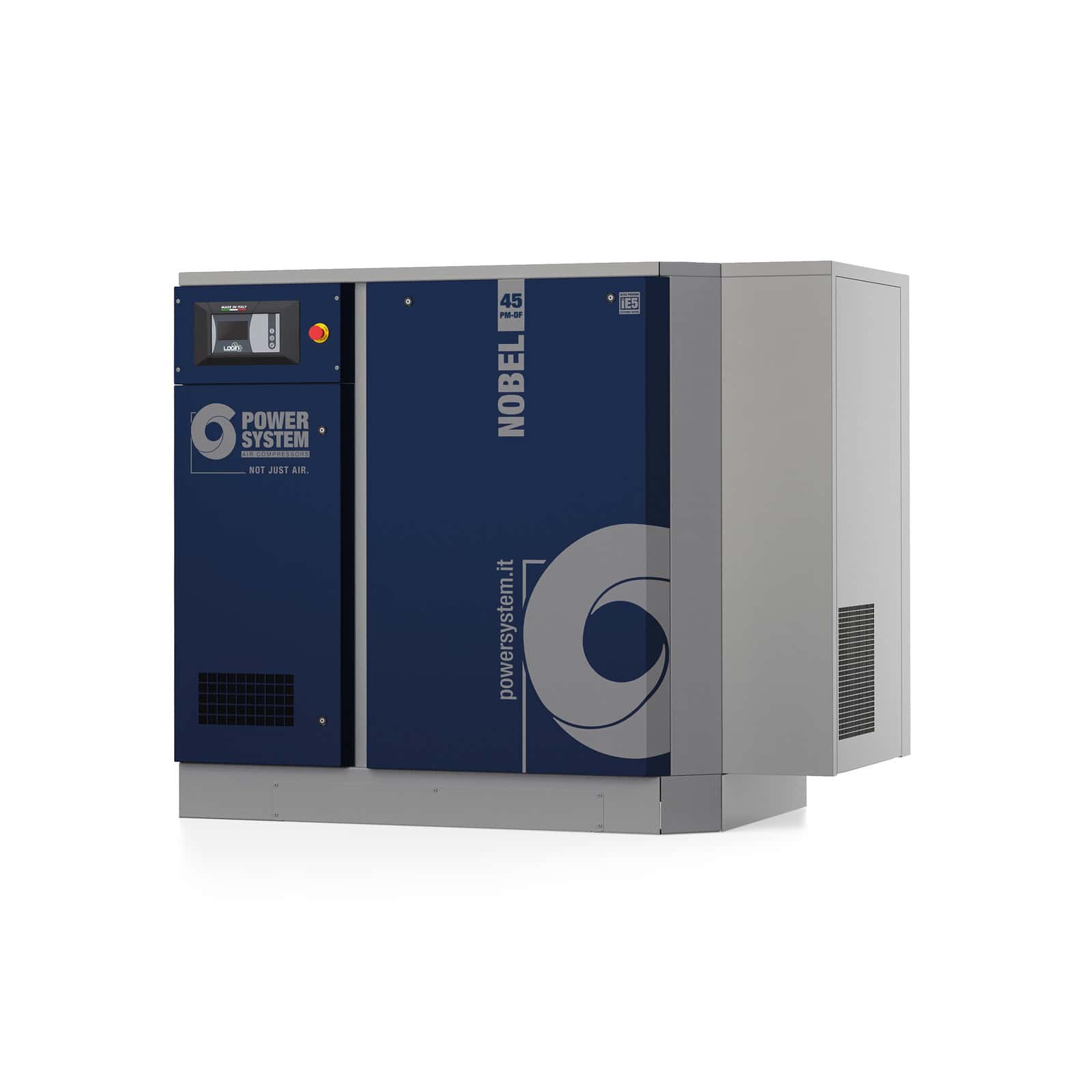 NOBEL 45E-10 PM-DF Compressore a vite con trasmissione diretta e motore a magneti permanenti con inverter.