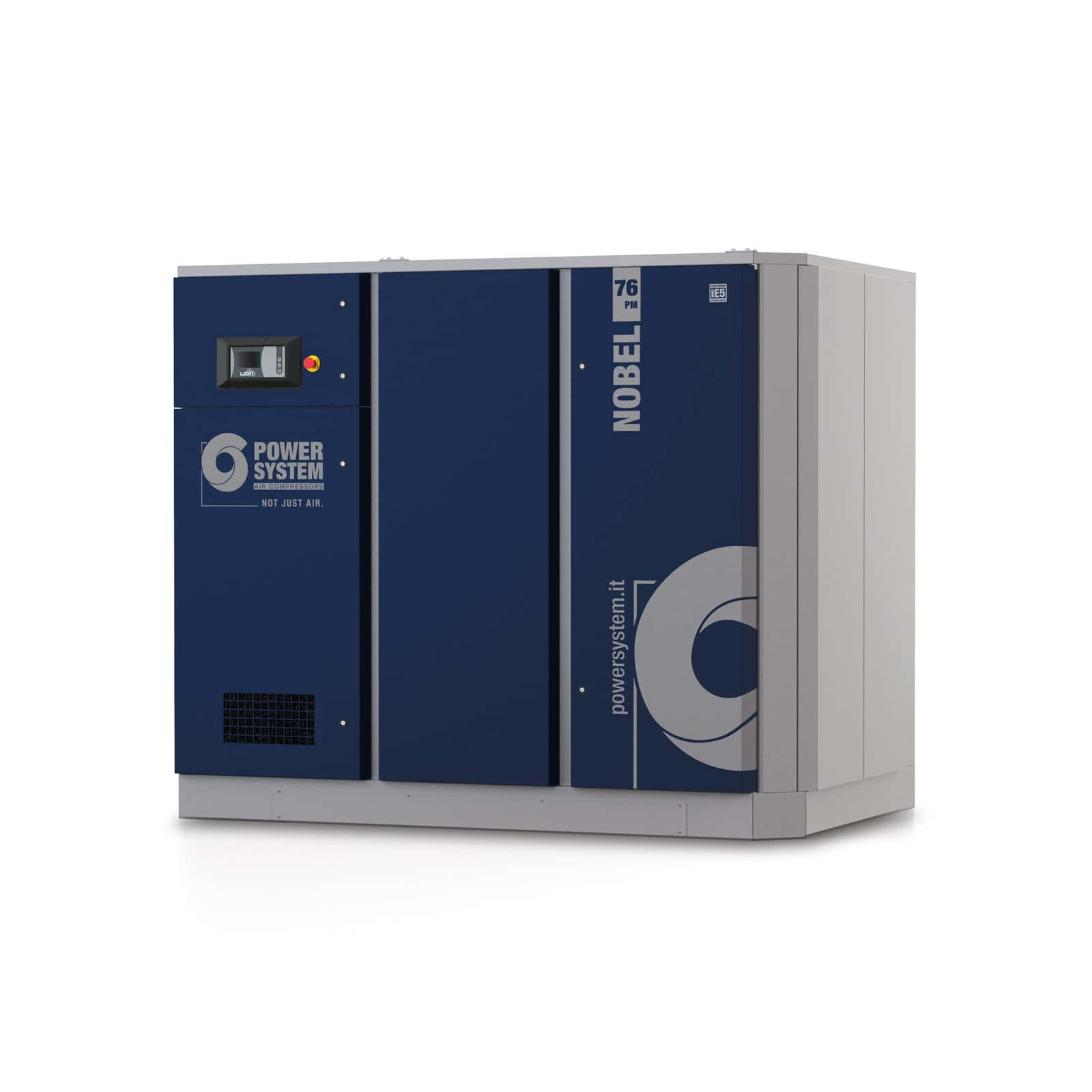 NOBEL 76-08 PM Compressore a vite con trasmissione diretta e motore a magneti permanenti con inverter.