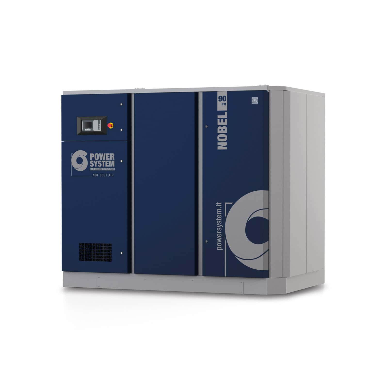 NOBEL 90-08 PM Compressore a vite con trasmissione diretta e motore a magneti permanenti con inverter.