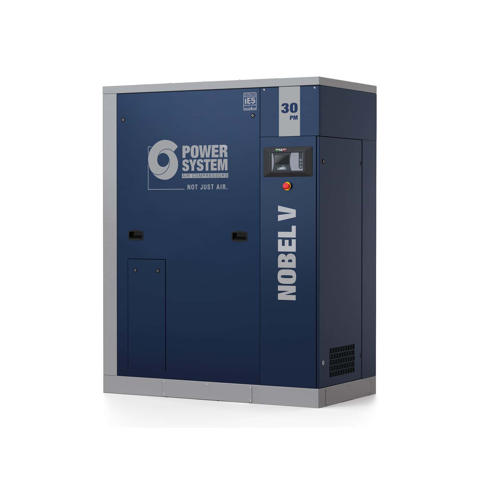 NOBEL V 30-10 PM Compressore a vite con trasmissione diretta su asse verticale, a velocità e portata variabile, con motore a magneti permanenti HDPM.