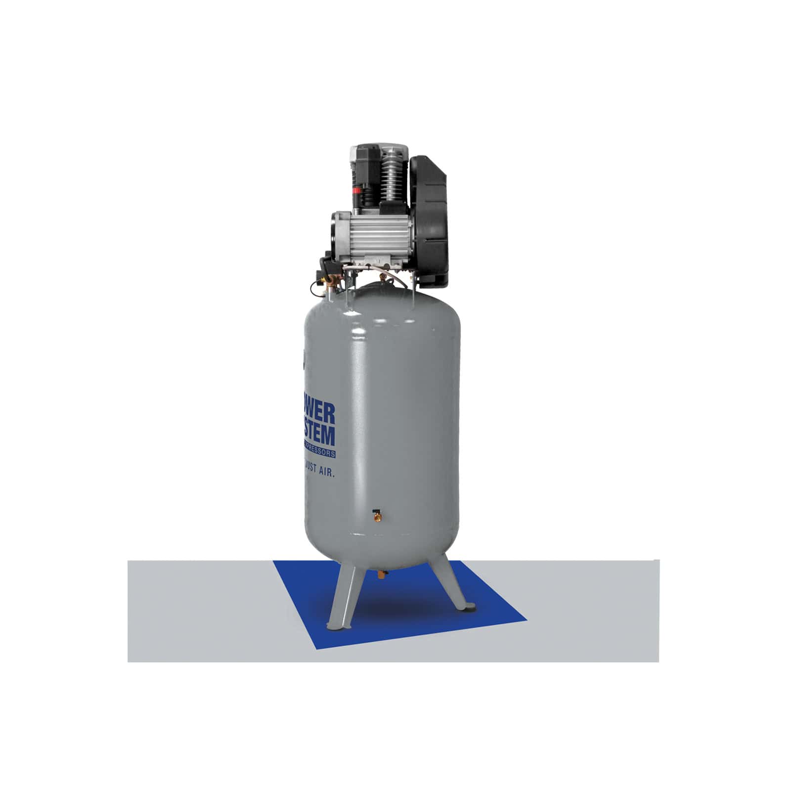 PS30/270 FTV5,5 Two-stage belt driven vertical compressor, the same air reserve in half the space. dettaglio