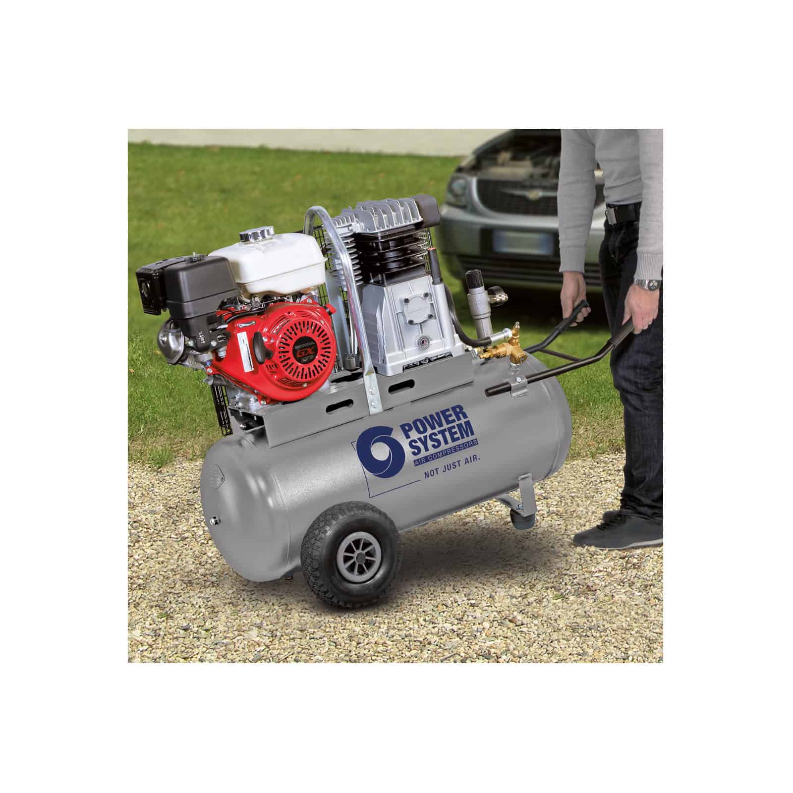 PS3800B/100 5,5S Honda Professional petrol motor-compressor with Honda engine, for working environments without electricity. dettaglio