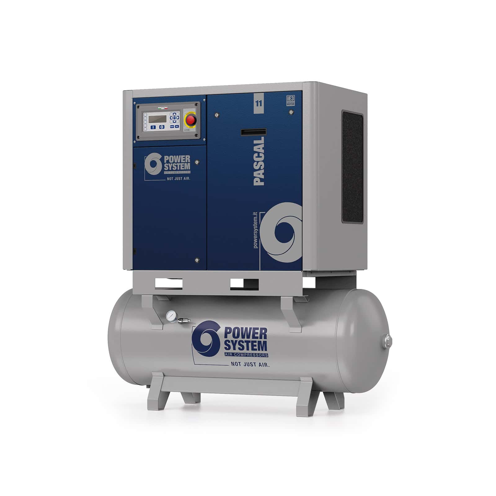 PASCAL 11-13-270 Compressore a vite con trasmissione a cinghia.