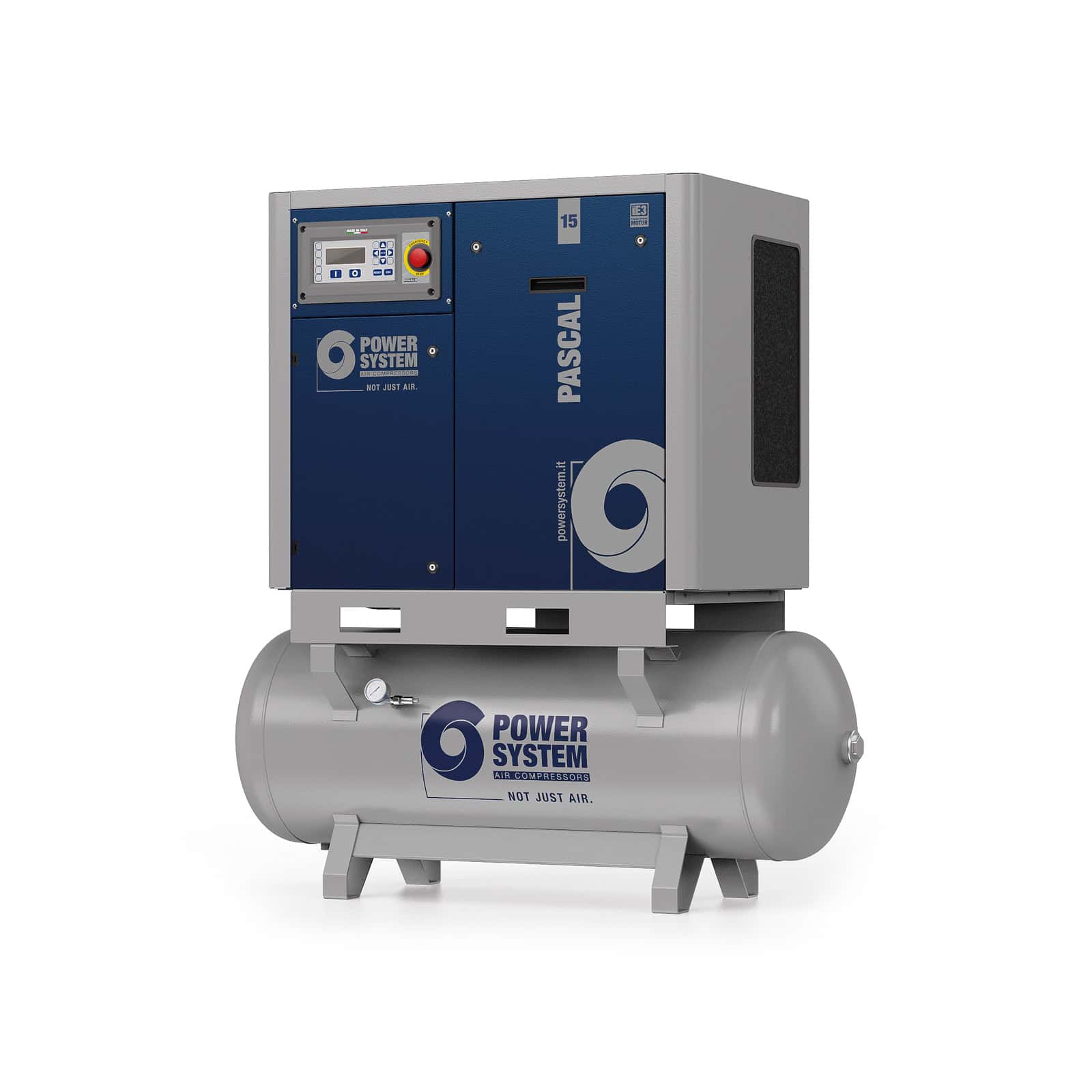 PASCAL 15-13-270 Compressore a vite con trasmissione a cinghia.
