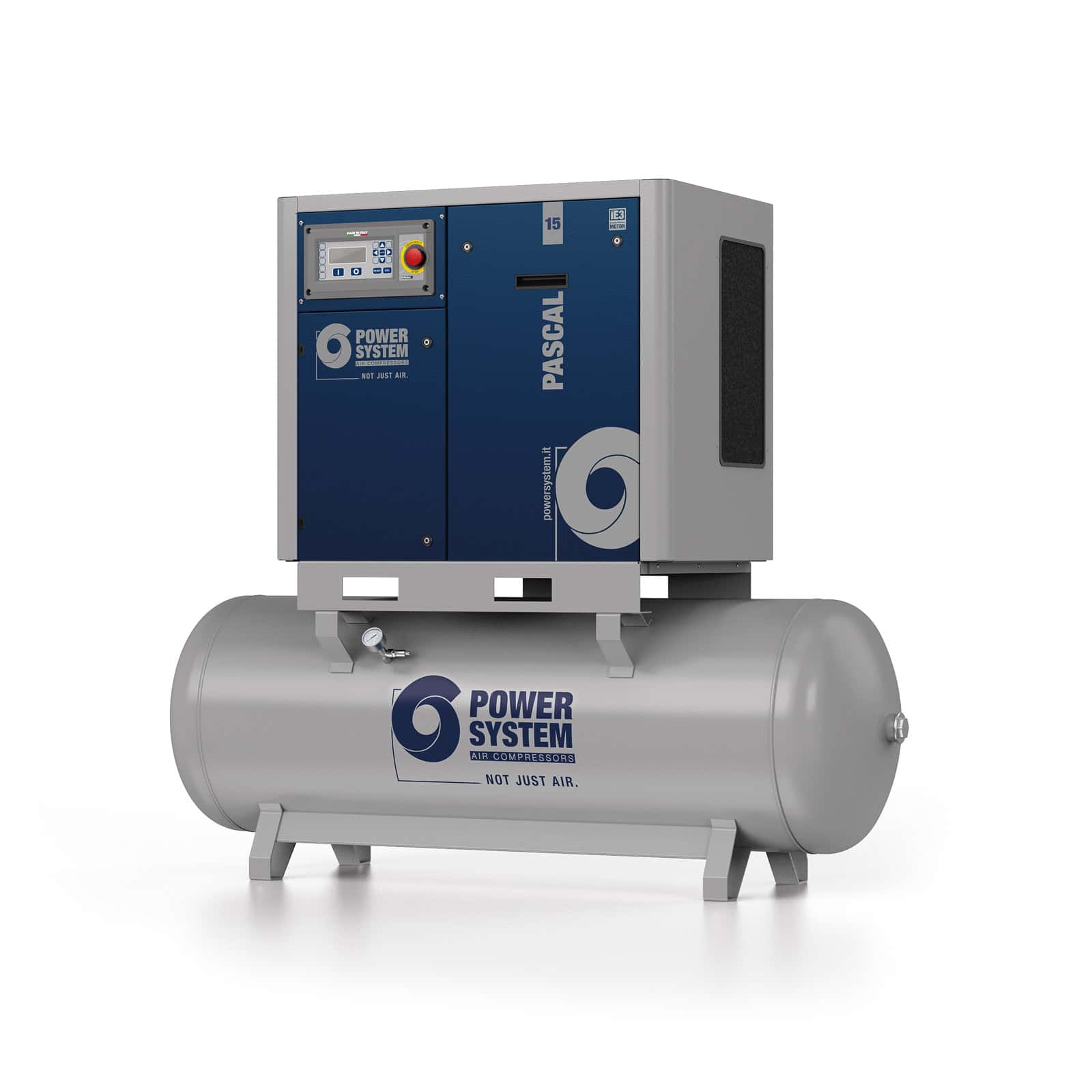 PASCAL 15-13-500 Compressore a vite con trasmissione a cinghia.