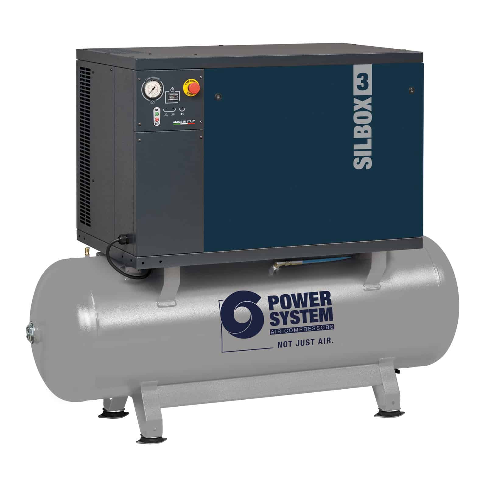 SILBOX 3 PS30/500 FT7,5 SD AP Professional silenced two-stage belt driven high-pressure compressor, complete with tank.